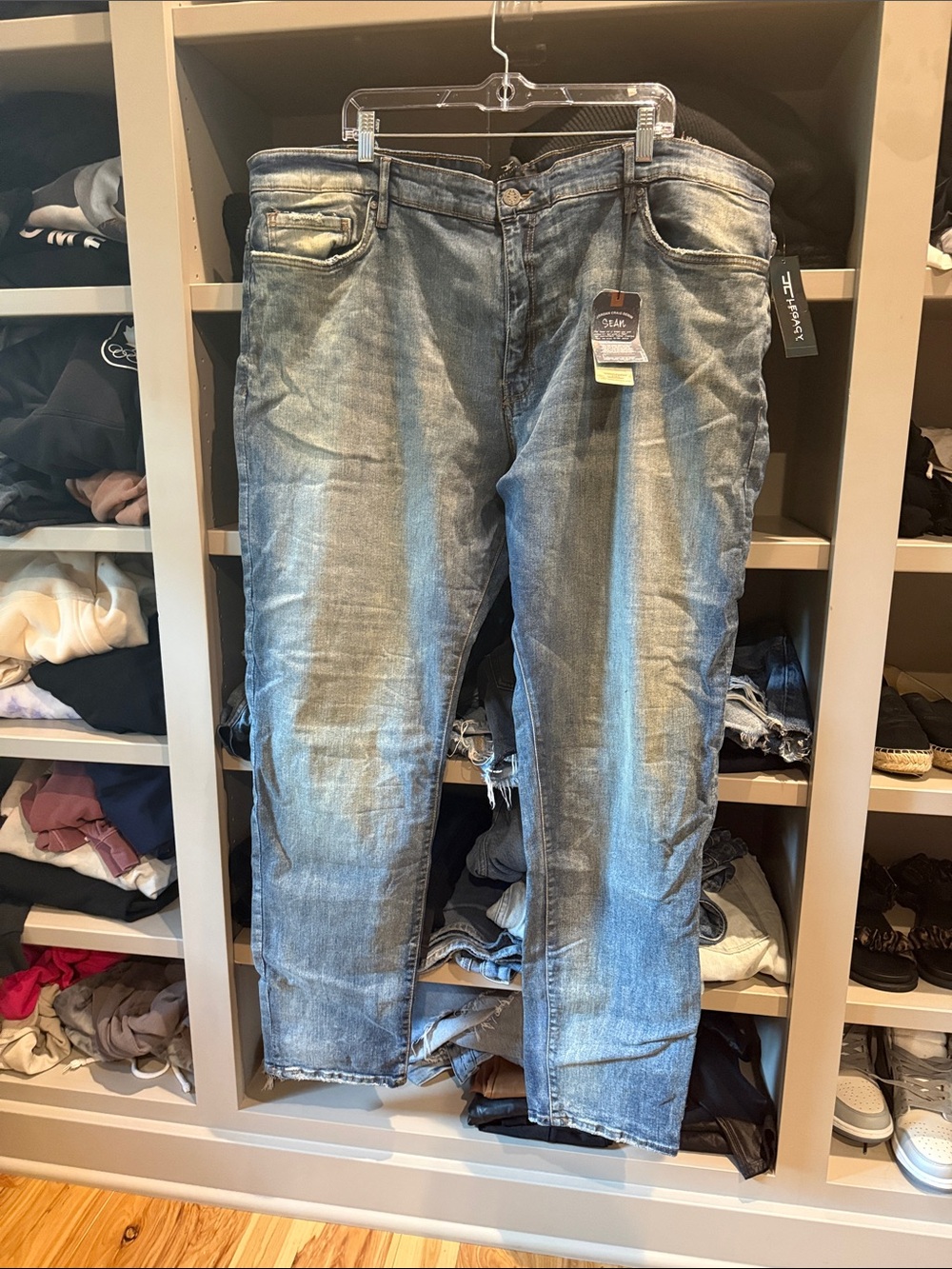 Men's Light Blue Washed Jeans